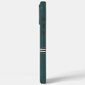 Gestreepte Bow iPhone Case Groen (Achterkant / Links)