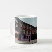 Gestreepte brug koffiemok (Voorkant links)