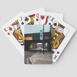 Gestreepte brug pokerkaarten