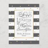 Gestreepte bruiloft uitnodiging ontwerp (Voorkant)