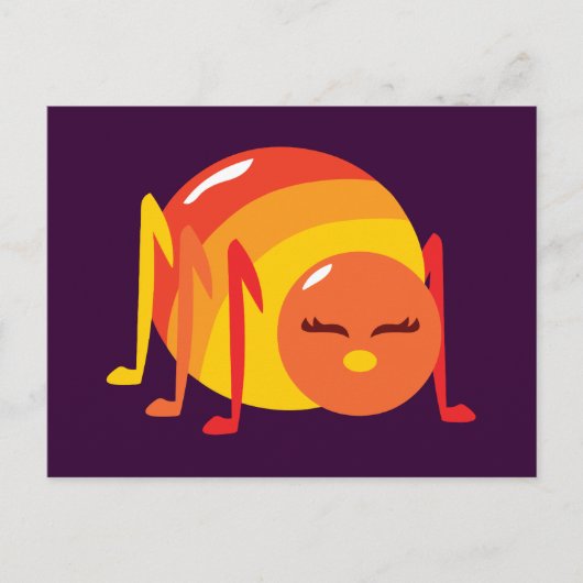 Gestreepte buik briefkaart (Voorkant)