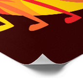 Gestreepte buik poster (Hoek)