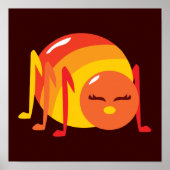 Gestreepte buik poster (Voorkant)