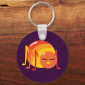 Gestreepte buik sleutelhanger (Voorkant)