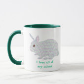 Gestreepte Bunny, Ik hou van al mijn kleuren, mok (Links)