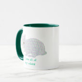 Gestreepte Bunny, Ik hou van al mijn kleuren, mok (Voorkant links)