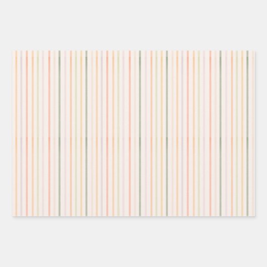 Gestreepte cadeauverpakking inpakpapier vel (Voorkant)