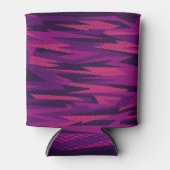 Gestreepte camouflage: Abstract geometrisch patroo Blikjeskoeler (Voorkant)