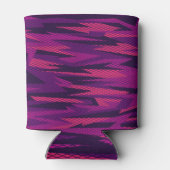 Gestreepte camouflage: Abstract geometrisch patroo Blikjeskoeler (Achterkant)