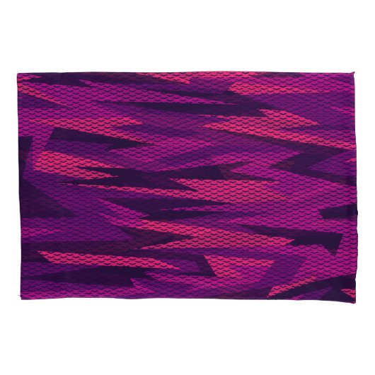 Gestreepte camouflage: Abstract geometrisch patroo Kussensloop (Voorkant)