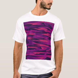 Gestreepte camouflage: Abstract geometrisch patroo T-shirt