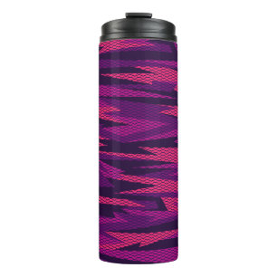 Gestreepte camouflage: Abstract geometrisch patroo Thermosbeker