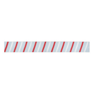 Gestreepte Candy Cane Blauw Rood Wit Grosgrain Lint