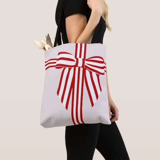 gestreepte Canvas tas (Dichtbij)