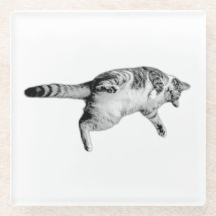 Gestreepte charme voor de tafel glazen onderzetter