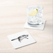 Gestreepte charme voor de tafel kartonnen onderzetters (Insitu)