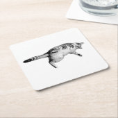 Gestreepte charme voor de tafel kartonnen onderzetters (Schuin)