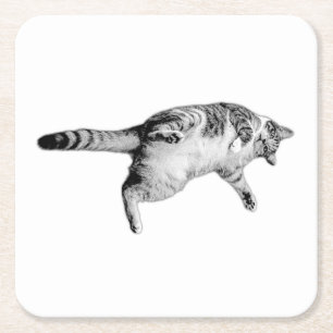 Gestreepte charme voor de tafel kartonnen onderzetters