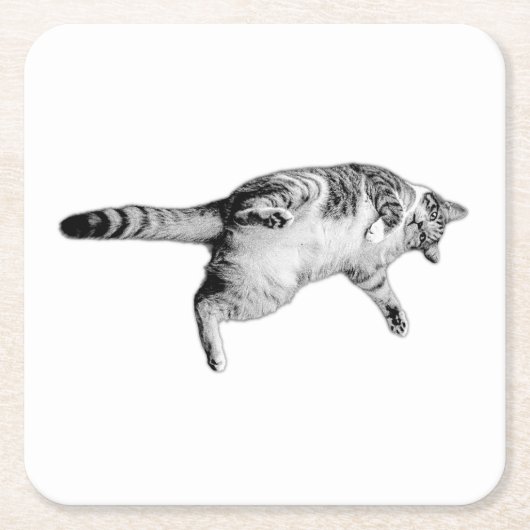 Gestreepte charme voor de tafel kartonnen onderzetters (Voorkant)