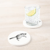 Gestreepte charme voor de tafel zandsteen onderzetter (Zijkant)