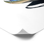 Gestreepte Chevrolet Pickup Truck Poster (Hoek)