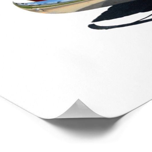 Gestreepte Chevrolet Pickup Truck Poster (Hoek)