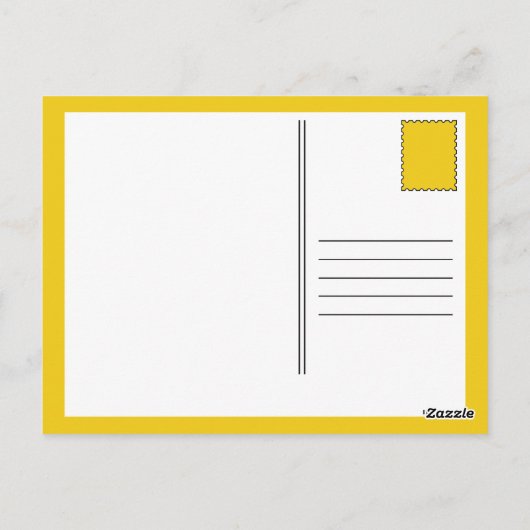 Gestreepte Chic BALLOONING Briefkaart (Achterkant)