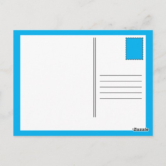 Gestreepte Chic BALLOONING Briefkaart (Achterkant)