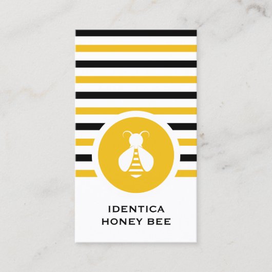 Gestreepte Chic HONEY BEE Visitekaartje (Voorkant)