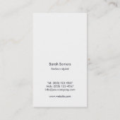 Gestreepte Chique Mode Model Kleding Boutique Visitekaartje (Achterkant)