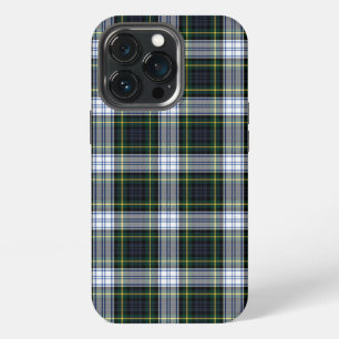 Gestreepte Clan Gordon Tartan Groen Wit Paars Geru iPhone 13 Pro Hoesje