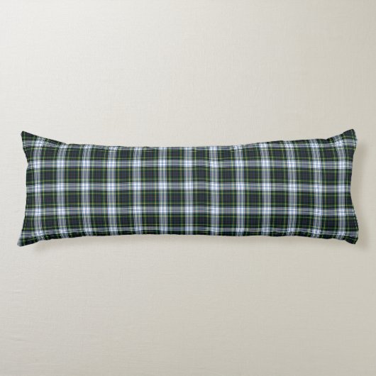 Gestreepte Clan Tartan Groen Witte Check Moeder Ve Lichaamskussen (Voorkant)