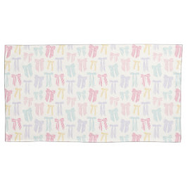 Gestreepte Coquette Bows mint roze geel lila Kussensloop