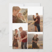 Gestreepte Country Club Stijl Sage Wedding Kaart (Achterkant)