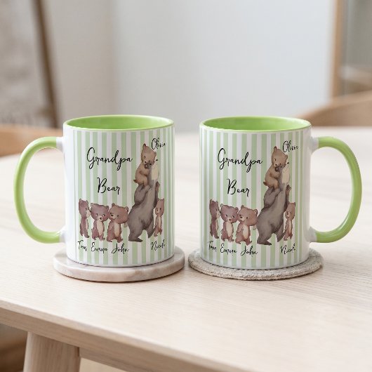 Gestreepte Daddy Beer Vaderdag Cadeau Voor Vader M Mok