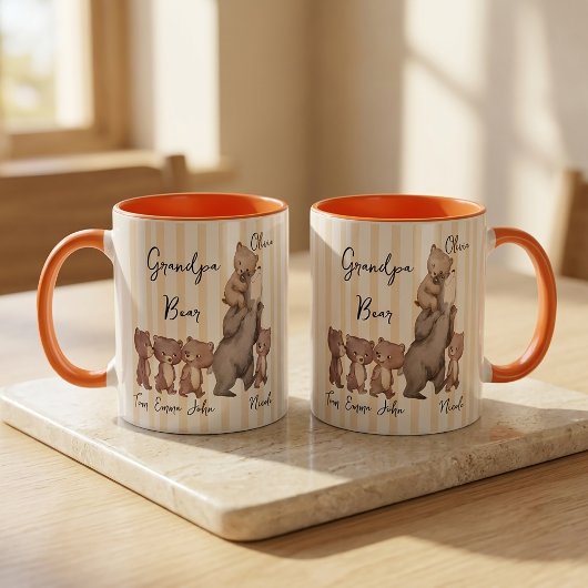 Gestreepte Daddy Beer Vaderdag Cadeau Voor Vader M Mok