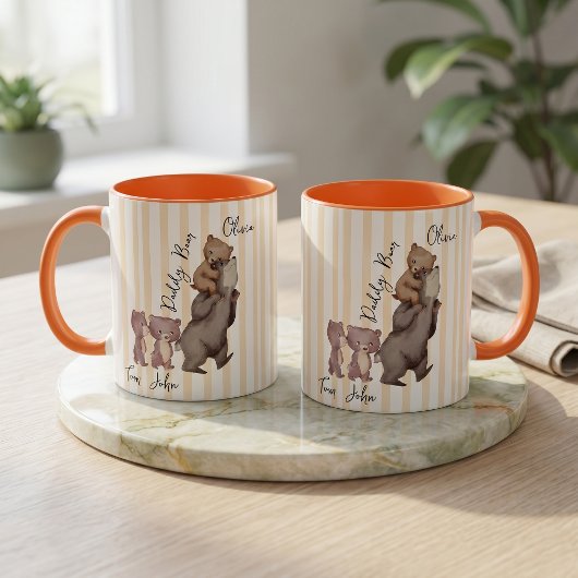 Gestreepte Daddy Beer Vaderdag Cadeau Voor Vader M Mok