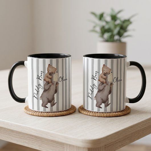Gestreepte Daddy Beer Vaderdag Cadeau Voor Vader M Mok