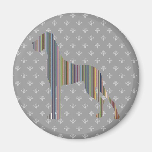 Gestreepte Deen Magneet (Voorkant)