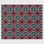 Gestreepte diamanten cadeaupapier (Vlak)