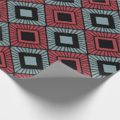 Gestreepte diamanten cadeaupapier (Hoek)