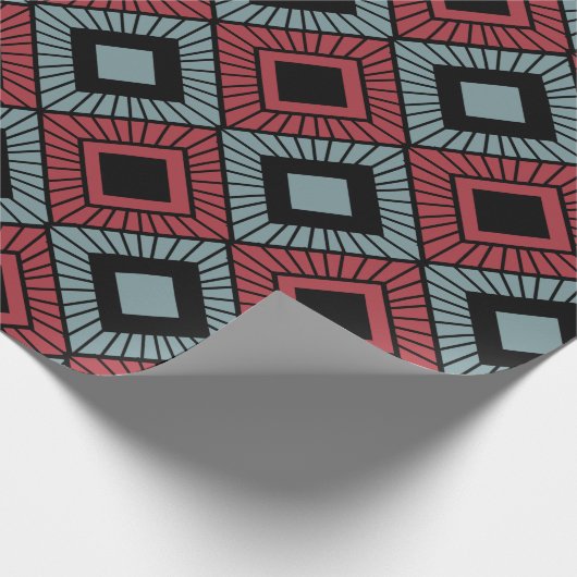 Gestreepte diamanten cadeaupapier (Hoek)