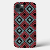 Gestreepte diamanten Case-Mate iPhone case (Achterkant)