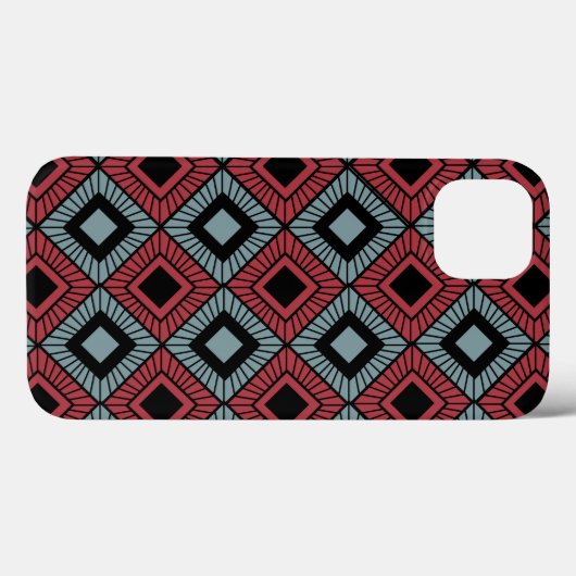 Gestreepte diamanten Case-Mate iPhone case (Achterkant (horizontaal))