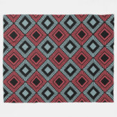 Gestreepte diamanten fleece deken (Voorkant (Horizontaal))