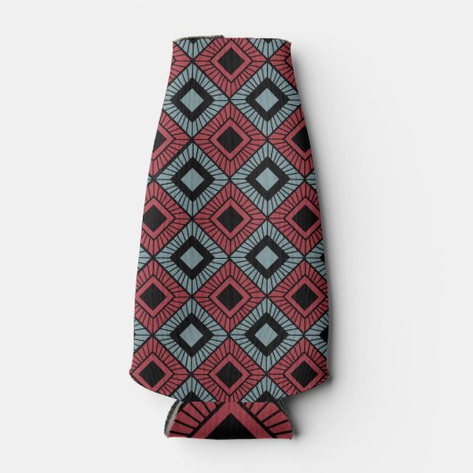 Gestreepte diamanten flesjeskoeler (Voorkant)