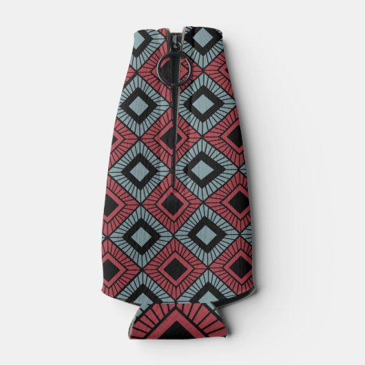 Gestreepte diamanten flesjeskoeler (Achterkant)