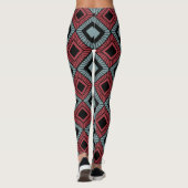 Gestreepte diamanten leggings (Achterkant)