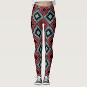 Gestreepte diamanten leggings (Voorkant)