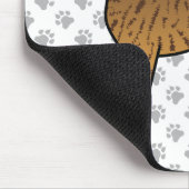 Gestreepte Dog Cute Cartoon Hond Muismat (Hoek)
